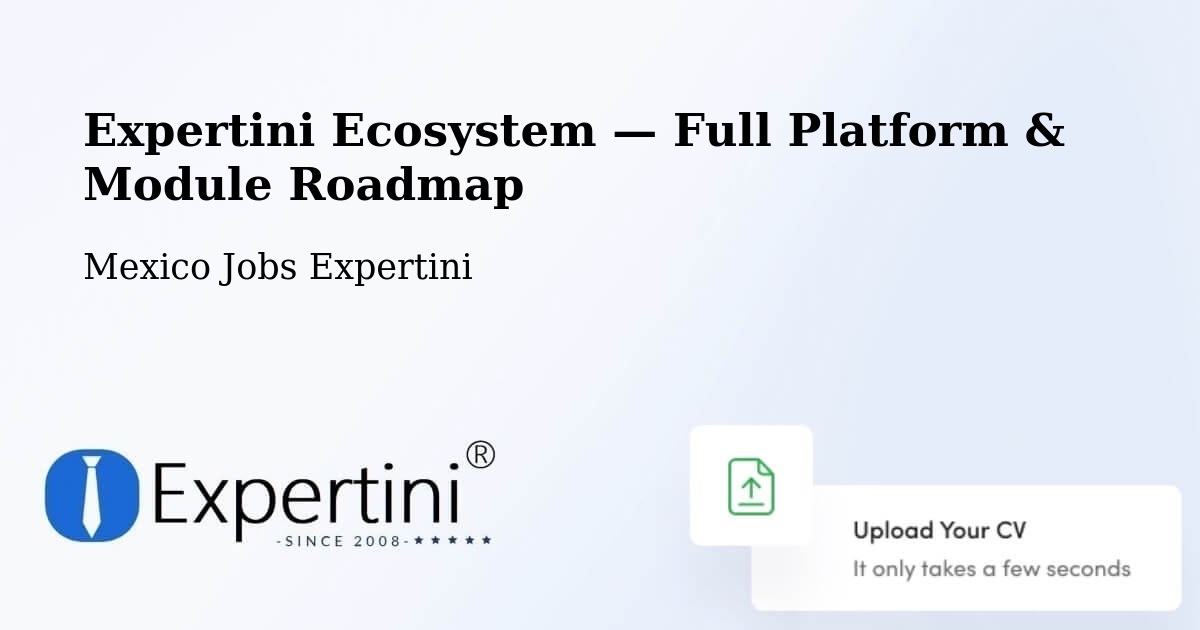 Expertini Ecosystem — Full Platform & Module Roadmap – Acula